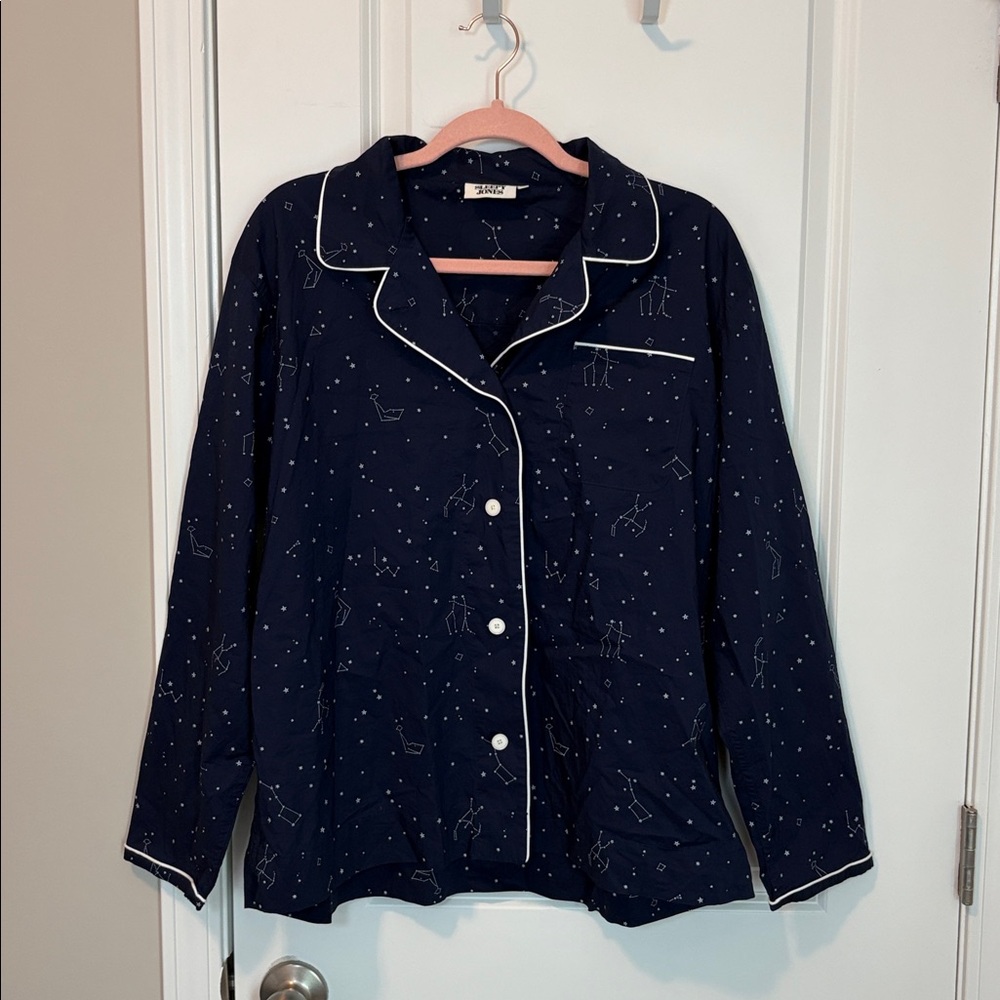 Sleepy Jones Constellation Marina Pajama Top, Size XL - Picture 2 of 6